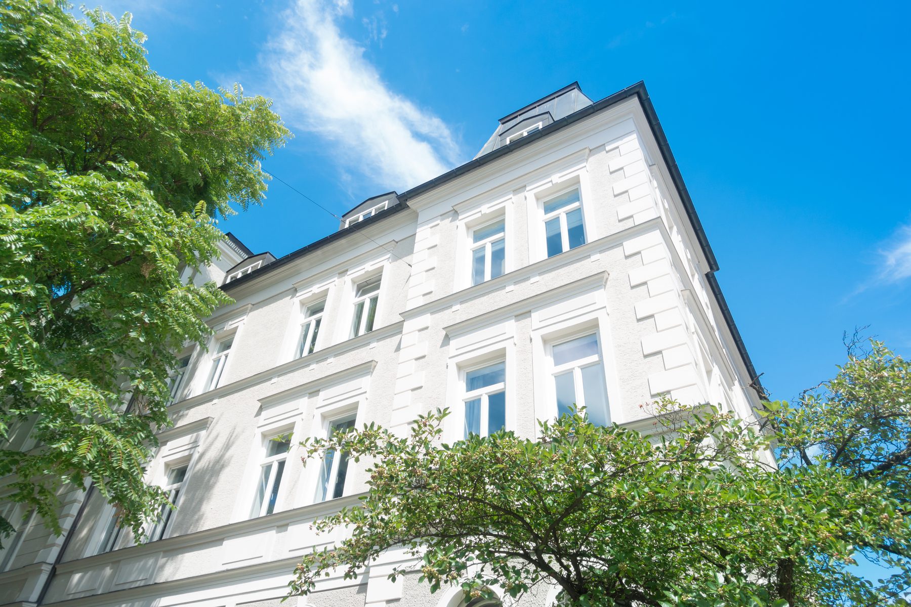 Historische Immobilienfassade